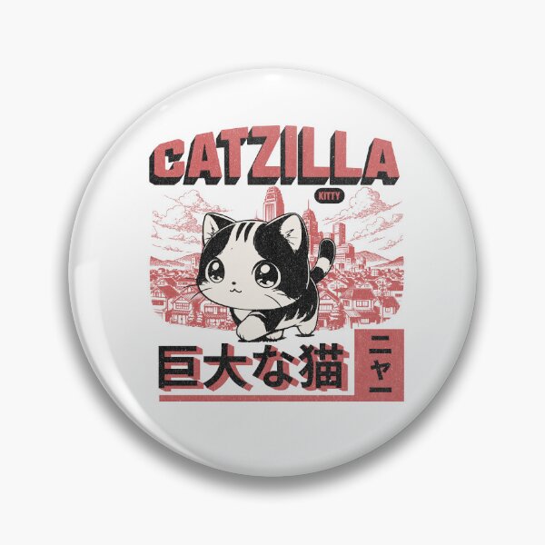 Item preview, Kawaii Catzilla: A Sweet Giant Stroll Through the City designed and sold by drawlinershop.