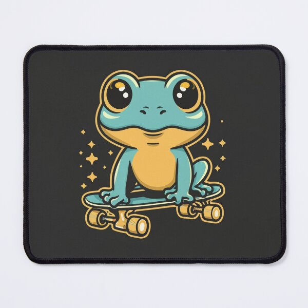 Item preview, Funny cute kawaii style frog riding a skateboard designed and sold by Trend-Beaver.