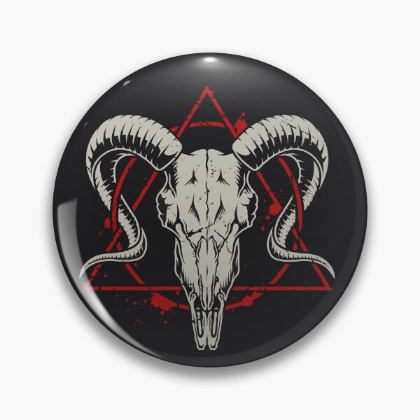 Item preview, Vintage Monochrome Goat Skull designed and sold by The  Qash.