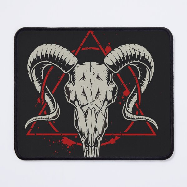 Item preview, Vintage Monochrome Goat Skull designed and sold by The  Qash.