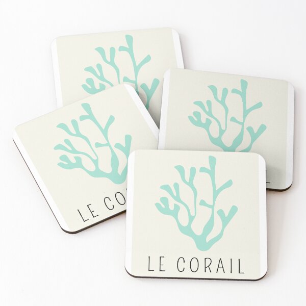Item preview, Póster Decorativo The Coral Drown Azul y Beige designed and sold by ChifaeT.