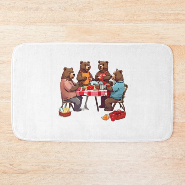Item preview, Bear Necessities Picnic Collection: Whimsical T-Shirt Designs designed and sold by Art Vibe By Hemant.
