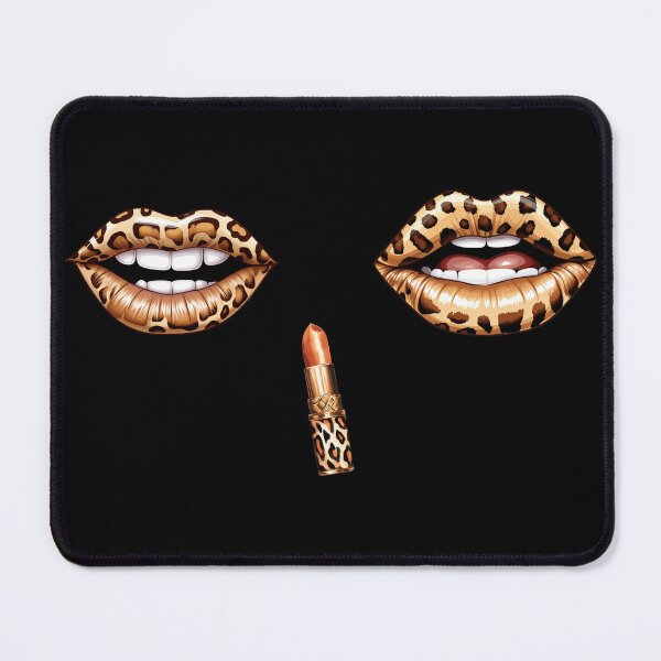 Item preview, Leopard Luxe Lips Bundle: Leopard lipstick and lips designed and sold by EmeraldeaArt.