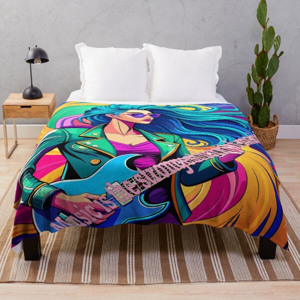 Item preview, Musical Magic,Cool Guitarist Girl designed and sold by AgarutanPrint.