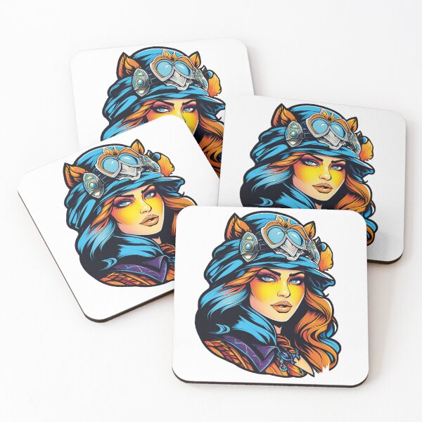 Item preview, Pop Art: Colorful illustration with aviator glasses designed and sold by Ink-Kreativ.