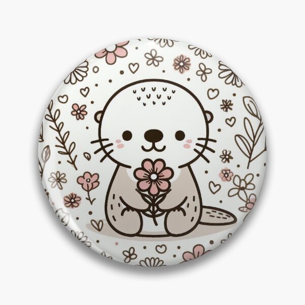 Item preview, Otter & Flower designed and sold by Asteri-Corp.