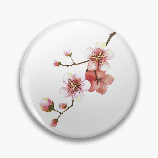 Item preview, Rama floreciente de primavera de un árbol, sakura o cerezo. Imágenes Prediseñadas de acuarela designed and sold by BartolArt.