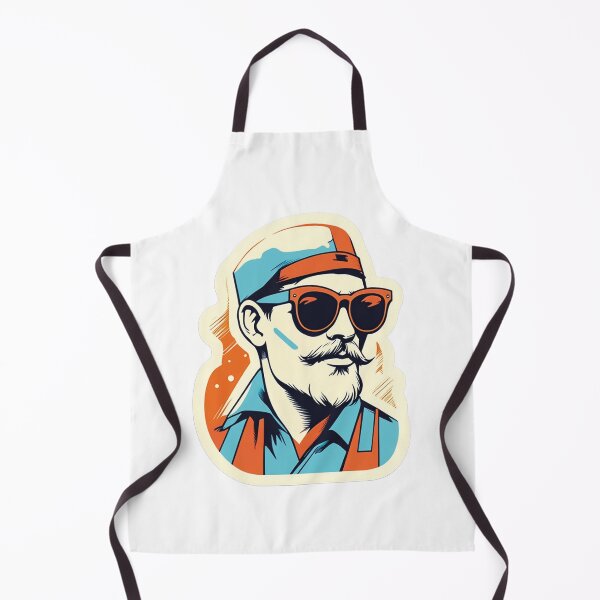 Item preview, Man with a story: retro worker designed and sold by Ink-Kreativ.