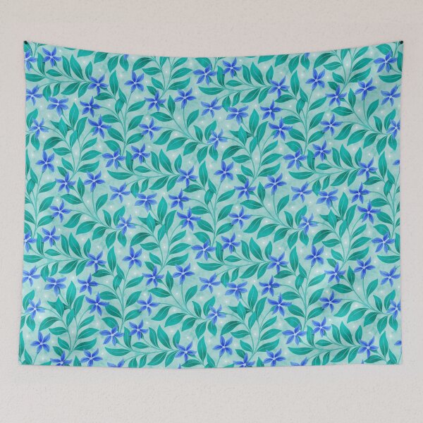 Item preview, UK County Flowers County Durham Spring Gentian designed and sold by RebeccaFlaherty.