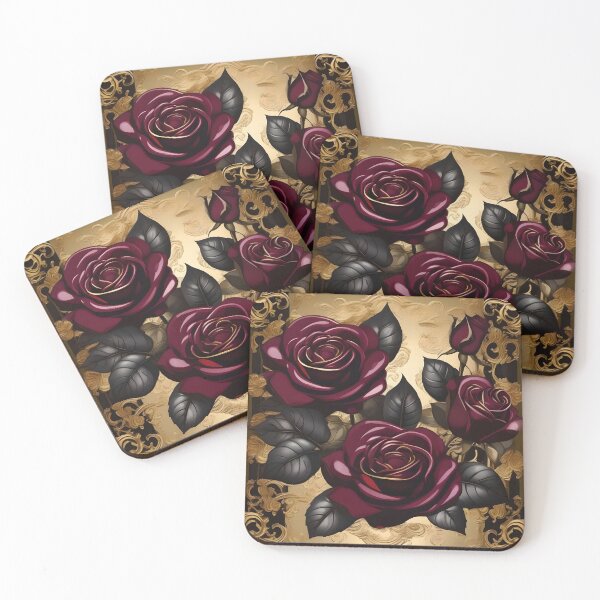 Item preview, Baroque Inspired Burgundy Roses designed and sold by DesignsByPrnces.