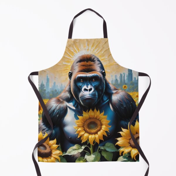 Item preview, Gorilla In Sunflower Field Digital Art designed and sold by Bunmigraphics .