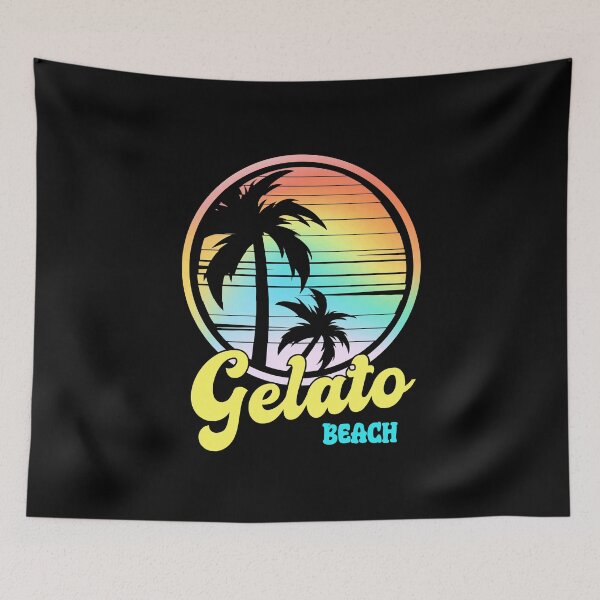 Item preview, Gelato Beach - Retro Sunset, Video Gamer designed and sold by Sun Sand & Sea Art.