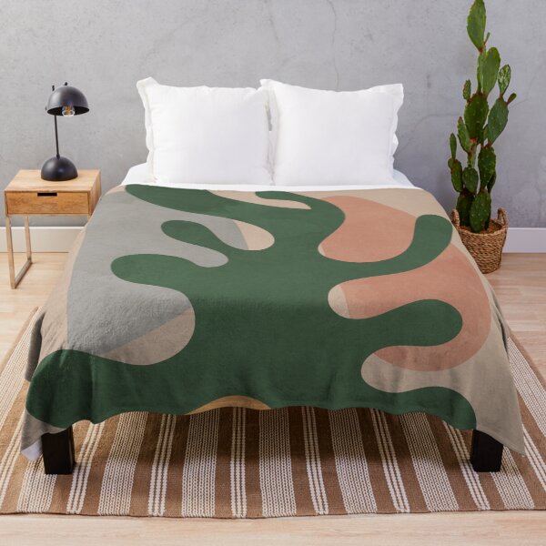 Item preview, Abstract Green Botanical Plant Boho designed and sold by technicolorable_art.