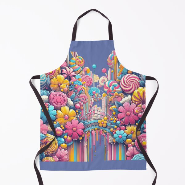 Artikelvorschau, Süßigkeitenblumen und Brücke zum maximalistischen modernen Surrealismus entworfen und verkauft von Inkstorm-London.