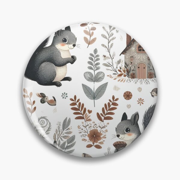 Item preview, Funny Squirrel Patterns designed and sold by KookyStudioArt.