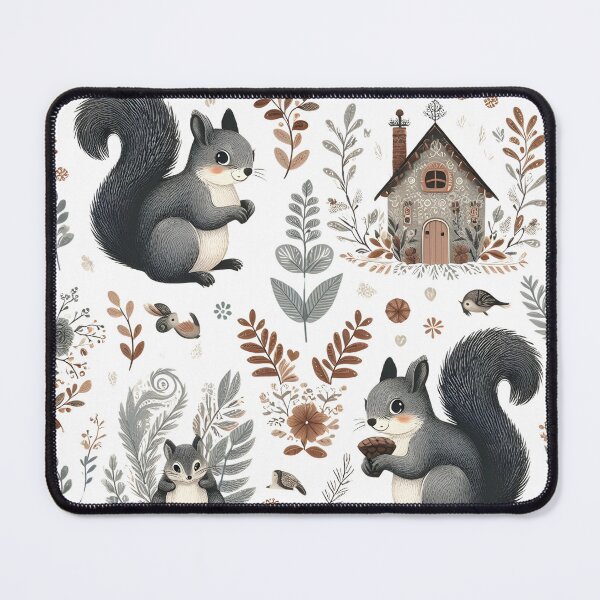 Item preview, Funny Squirrel Patterns designed and sold by KookyStudioArt.