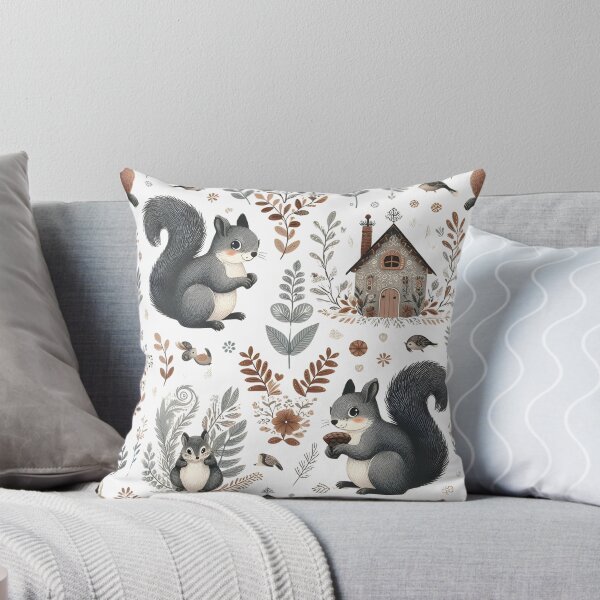Item preview, Funny Squirrel Patterns designed and sold by KookyStudioArt.