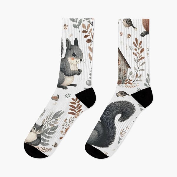 Item preview, Funny Squirrel Patterns designed and sold by KookyStudioArt.