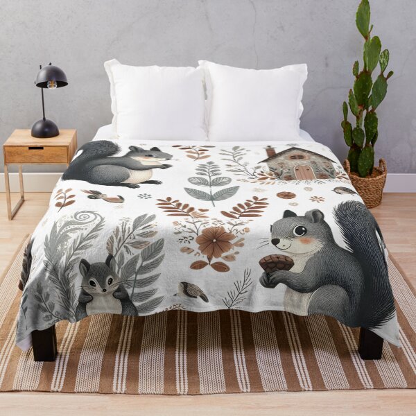 Item preview, Funny Squirrel Patterns designed and sold by KookyStudioArt.