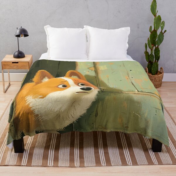 Item preview, Cute Corgi dog looking designed and sold by CorgiCuddle.
