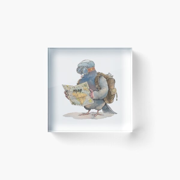 Item preview, Lost homing pigeon reading a map designed and sold by Chugai.