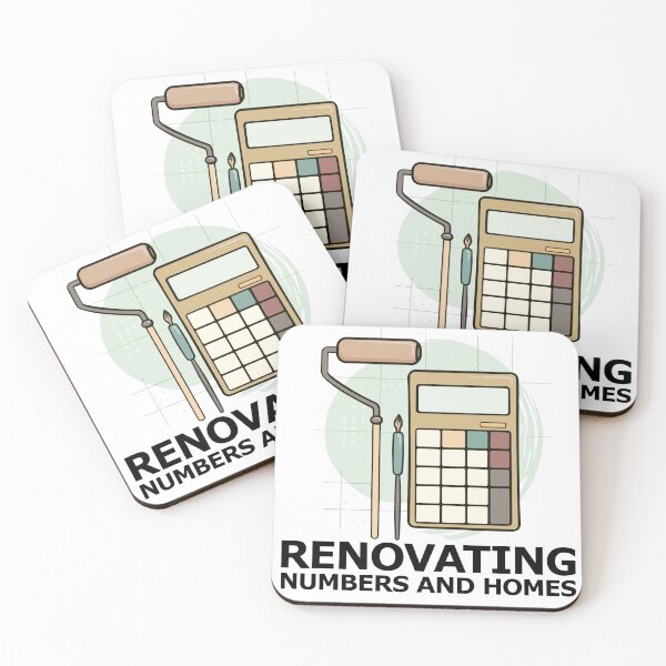 Item preview, Renovating numbers and homes with calculator and paintbrush designed and sold by FWLKIT.