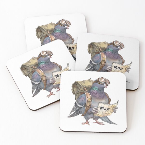 Item preview, Lost homing pigeon reading a map designed and sold by Chugai.
