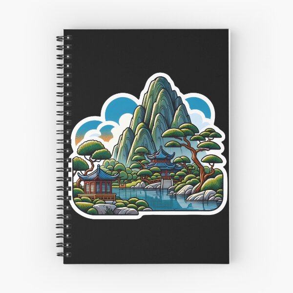 Item preview, Asian Temple in Mountains designed and sold by CamaArt.