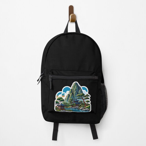 Item preview, Asian Temple in Mountains designed and sold by CamaArt.