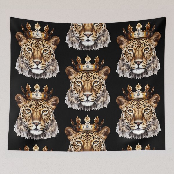 Item preview, Leopard Queen - Cheetah Queen - with crown designed and sold by EmeraldeaArt.