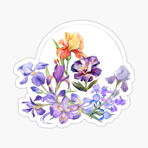 Artikelvorschau, Irisblumen entworfen und verkauft von tomorrowsart.