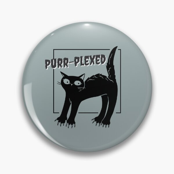 Item preview, Purr-plexed Black Cat designed and sold by theresa7131.