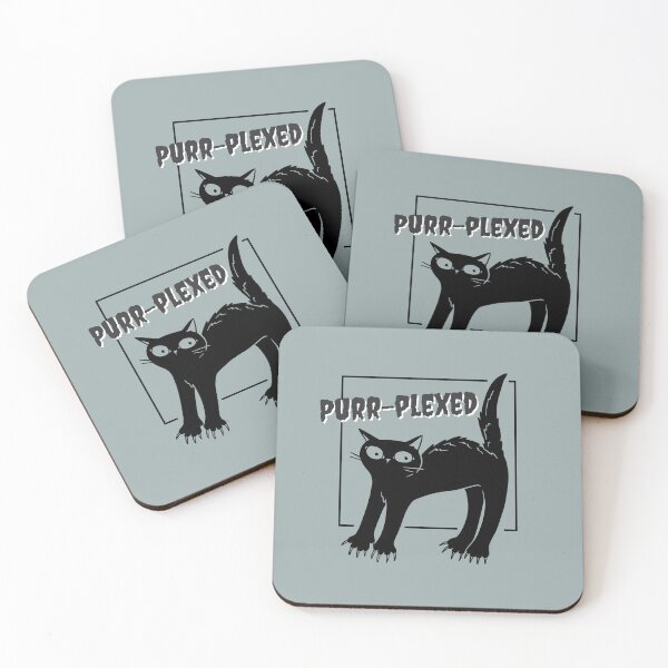 Item preview, Purr-plexed Black Cat designed and sold by theresa7131.