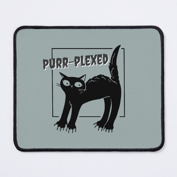 Item preview, Purr-plexed Black Cat designed and sold by theresa7131.