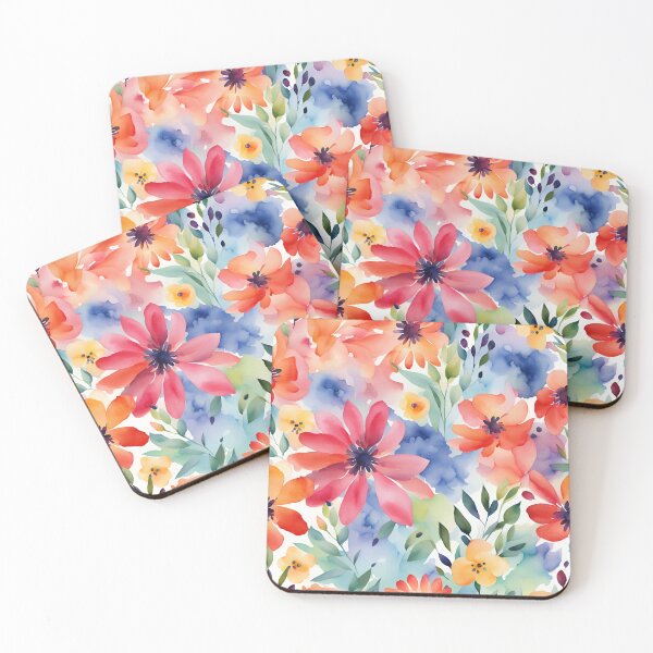 Item preview, Field Floral Watercolor Pattern designed and sold by ByNicoleSara.