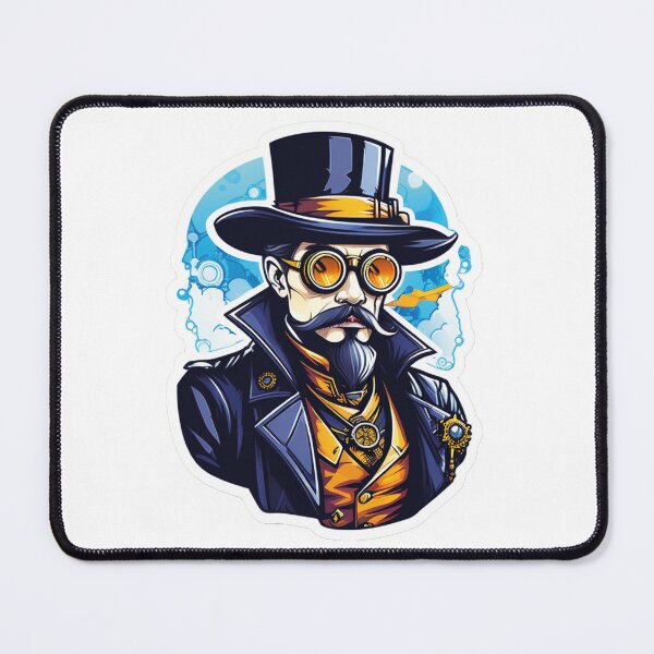 Item preview, Vintage fashion: steampunk gentleman portrait designed and sold by Ink-Kreativ.