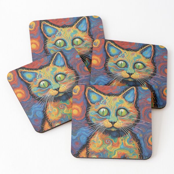 Item preview, Psychedelic Cat designed and sold by Blue Eye.