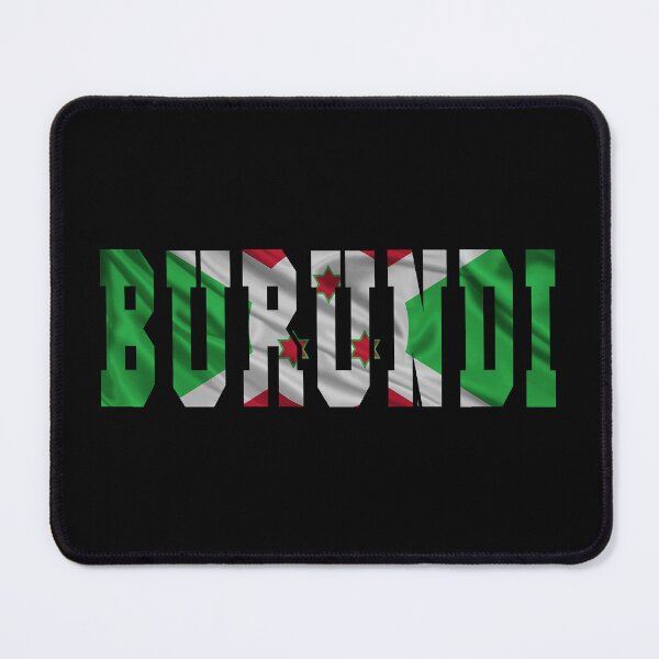 Item preview, Burundi Country Flag Typography designed and sold by TravelWish.