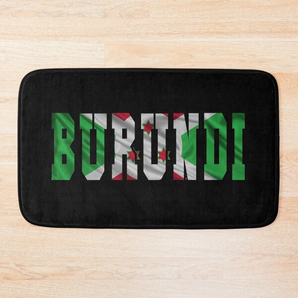 Item preview, Burundi Country Flag Typography designed and sold by TravelWish.
