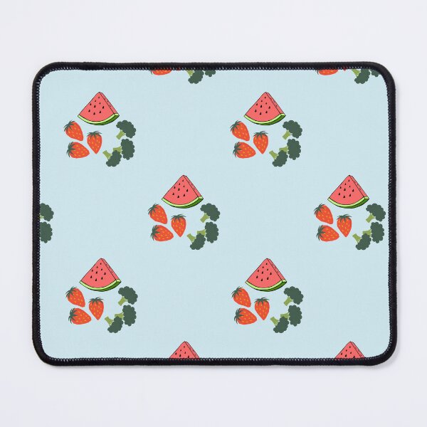 Item preview, Summer Freshness: Watermelon, Strawberries, and Broccoli Pattern designed and sold by Hill Strom.