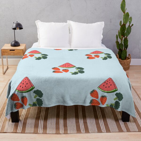 Item preview, Summer Freshness: Watermelon, Strawberries, and Broccoli Pattern designed and sold by Hill Strom.