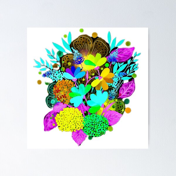 Item preview, Copy of Colourful Flowers designed and sold by Pattern Hub.
