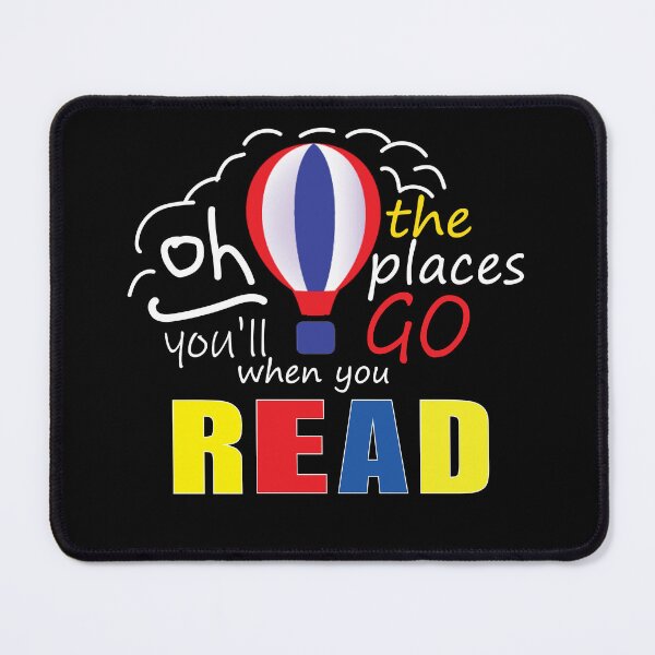 Item preview, Funny Air Balloon, Hot Air Balloon Oh The Places You’ll Go When You Read, cool for reading designed and sold by FARESS-GENTLE.