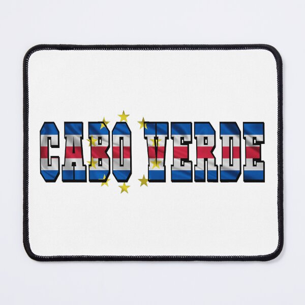 Item preview, Cabo Verde Country Flag Typography designed and sold by TravelWish.
