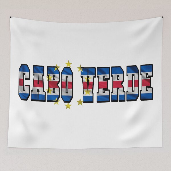 Item preview, Cabo Verde Country Flag Typography designed and sold by TravelWish.