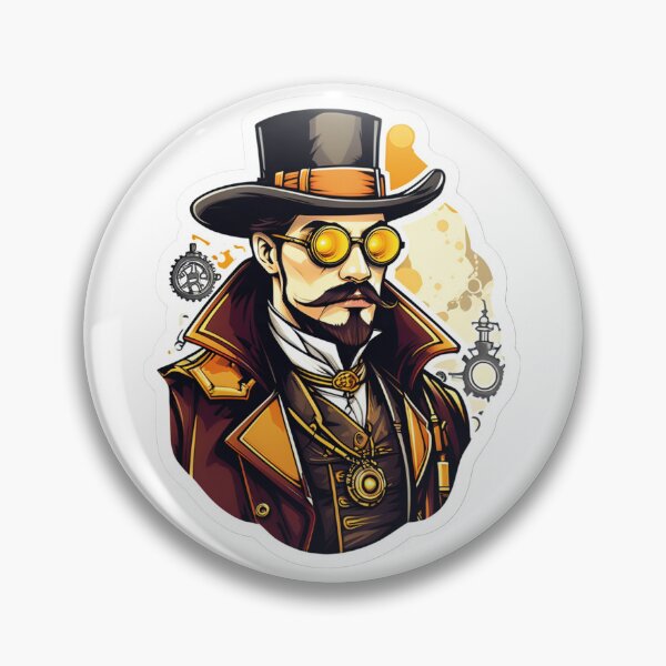 Item preview, Victorian Sci-Fi: Mysterious Steampunk Man designed and sold by Ink-Kreativ.