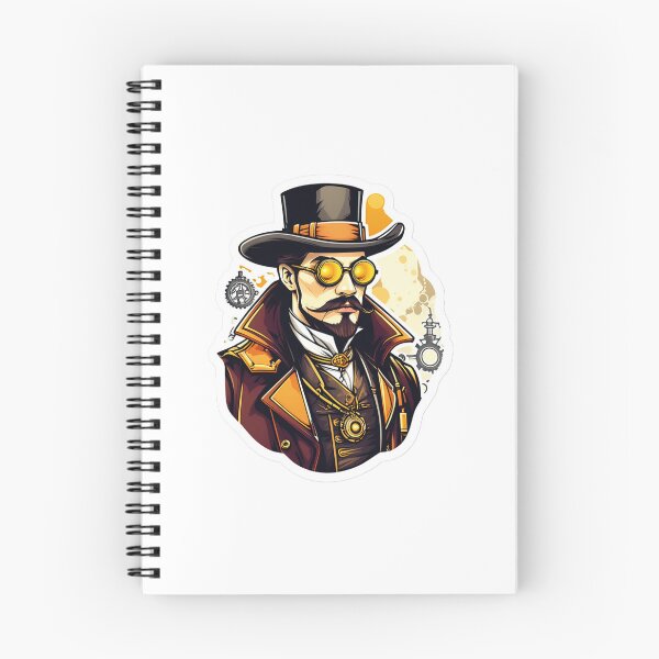 Item preview, Victorian Sci-Fi: Mysterious Steampunk Man designed and sold by Ink-Kreativ.