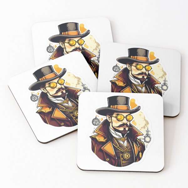 Item preview, Victorian Sci-Fi: Mysterious Steampunk Man designed and sold by Ink-Kreativ.