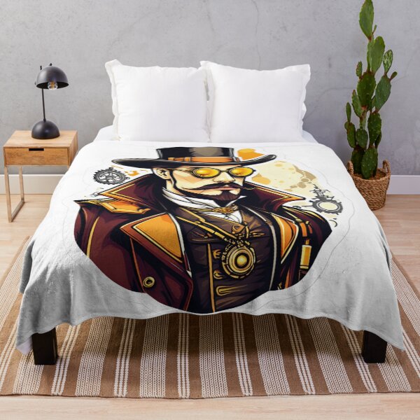 Item preview, Victorian Sci-Fi: Mysterious Steampunk Man designed and sold by Ink-Kreativ.