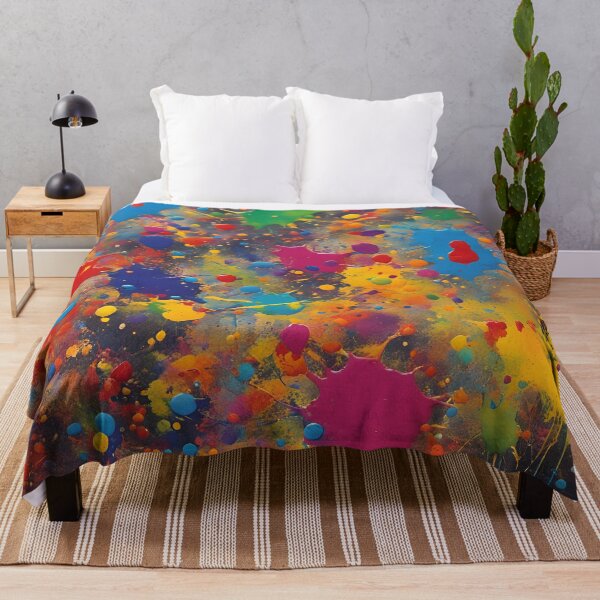Item preview, Bright Colorful Random Paint Spatters designed and sold by Warriorgal.